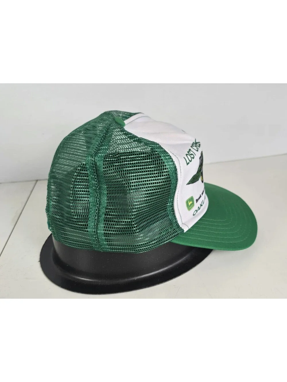Vtg John Deere Lost Creek Implement Co Hat Cap Snapback Trucker Oakland Mills Pa